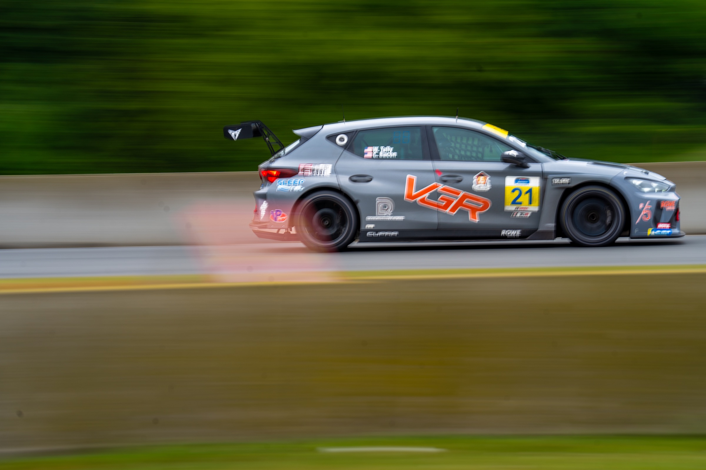 VGR race car competing at Road America