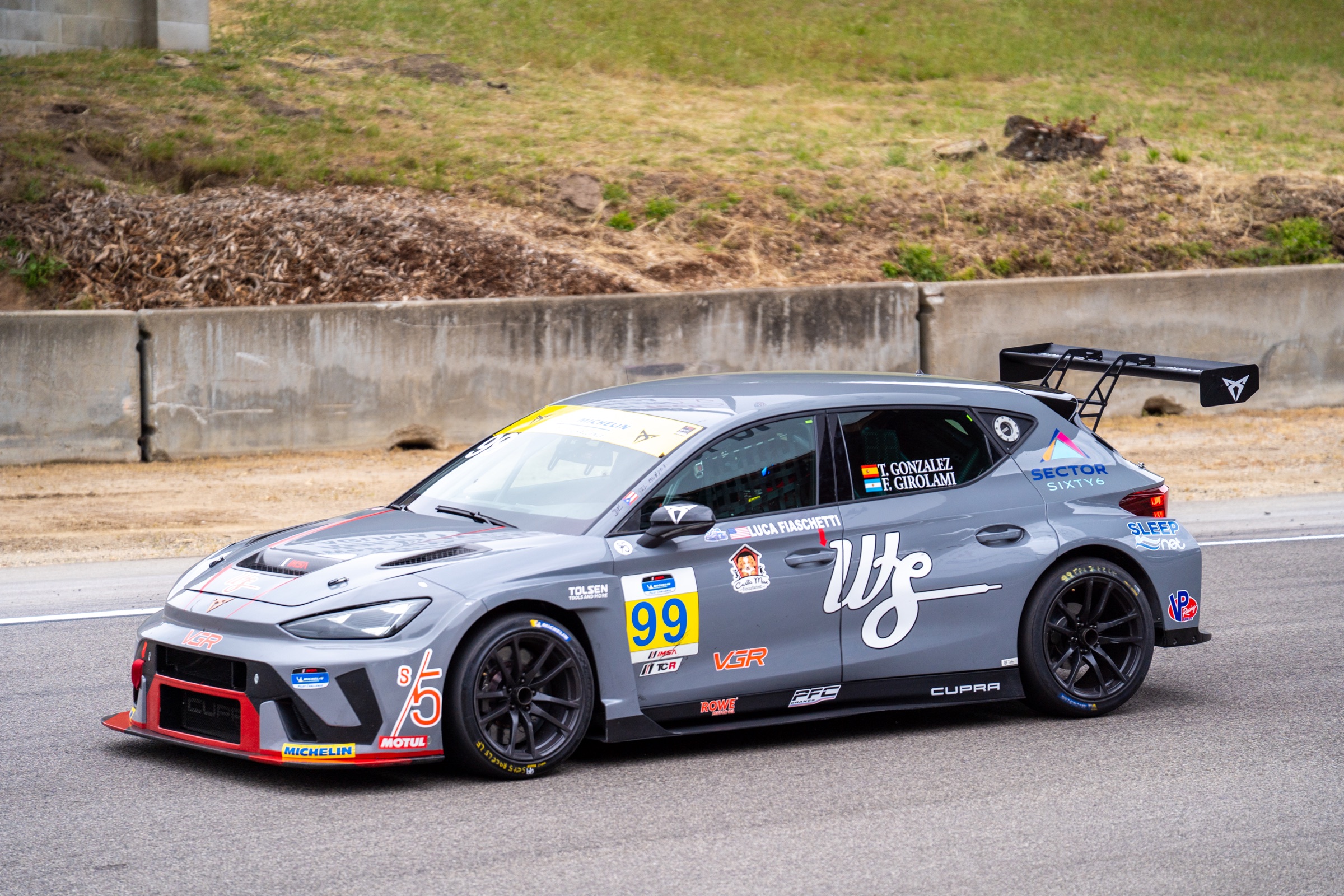 VGR CUPRA racing at Laguna Seca
