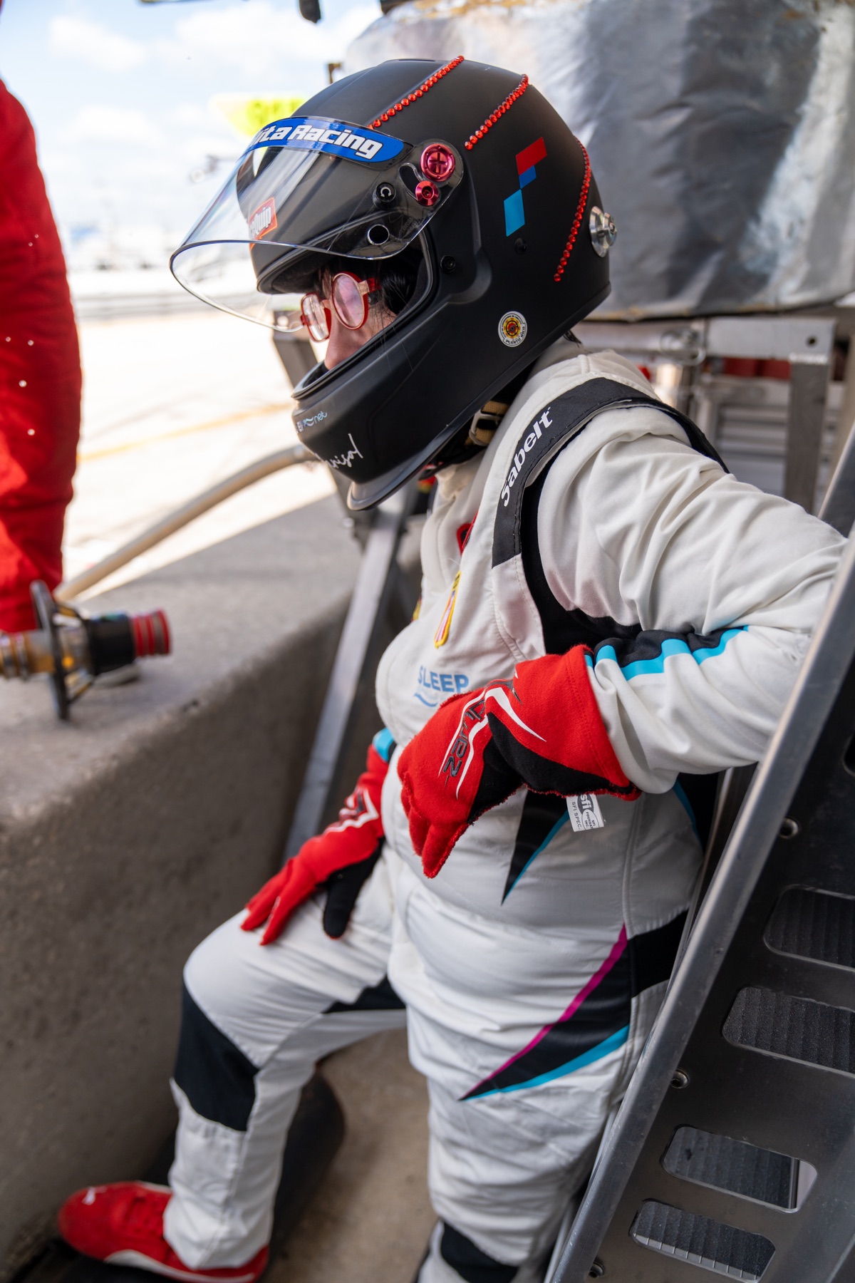 Marisol Toledo in VGR racing gear